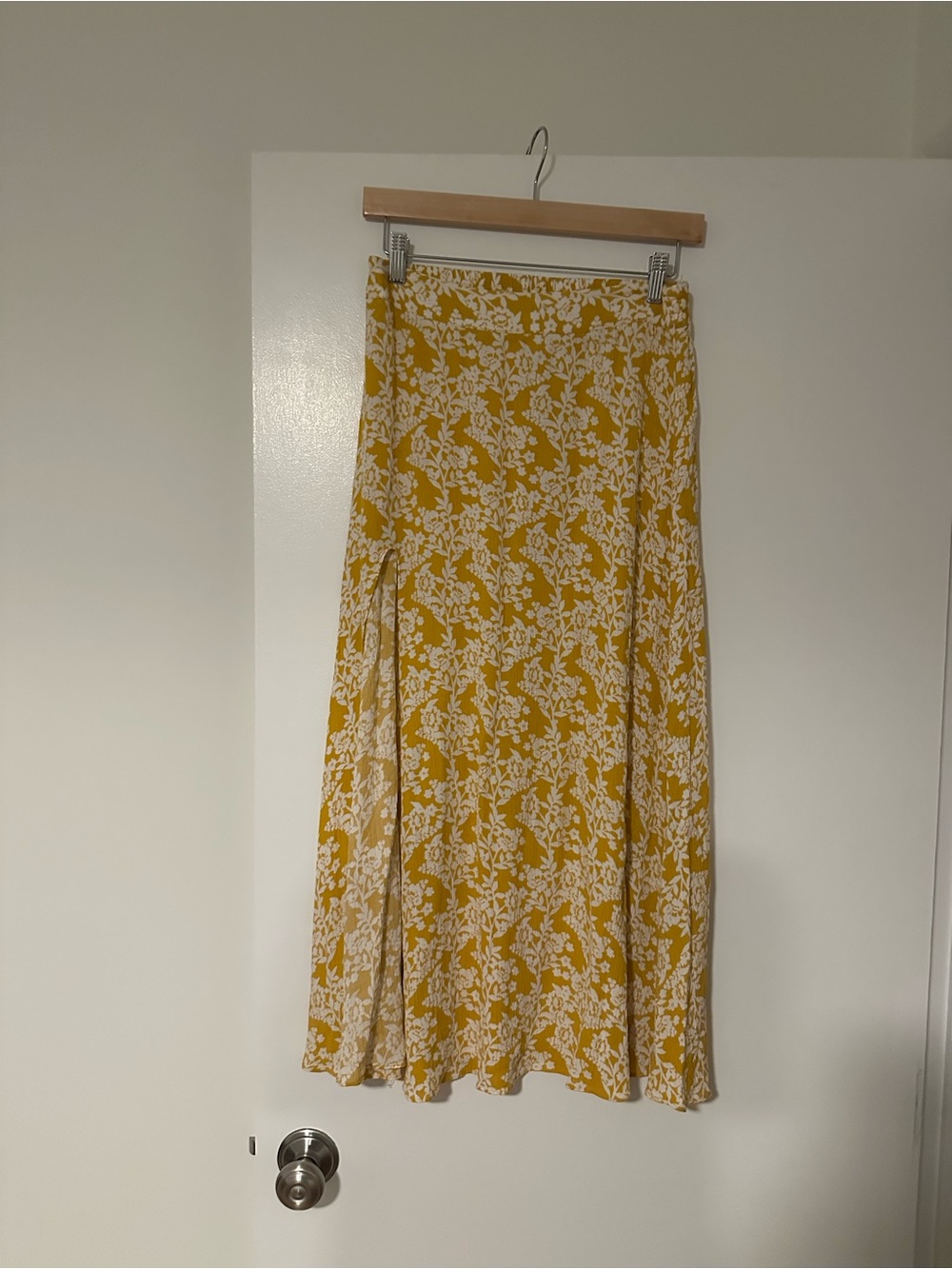 Hello Molly Yellow Floral Maxi Skirt